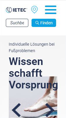 IETEC Orthopädische Einlagen GmbH Produktions KG - Mobil-Ansicht