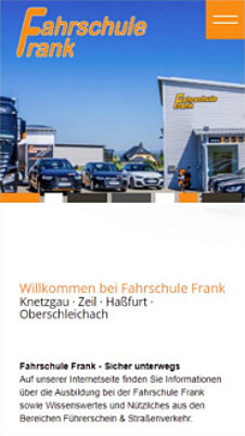Fahrschule Frank - Mobil-Ansicht