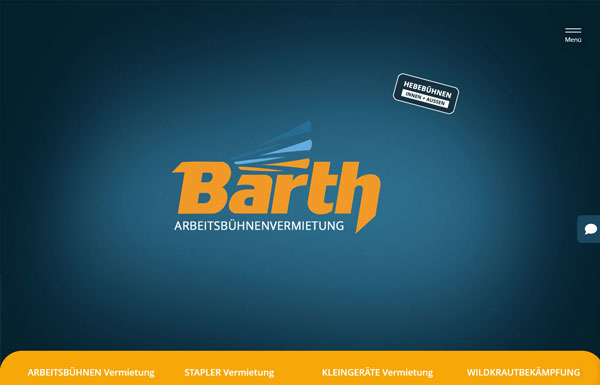 Barth Arbeitsbühnen: Hebebühnen, Stapler und Kleingeräte||